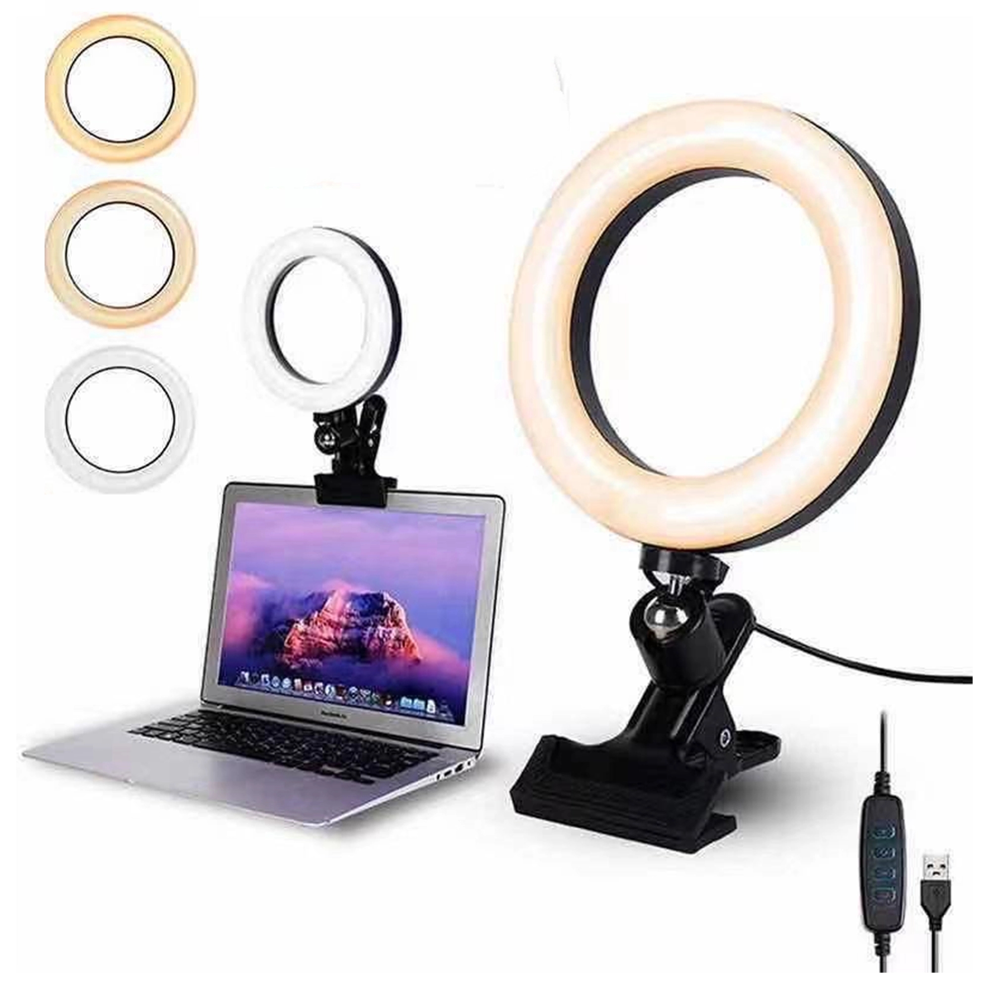 6 Inch Table Clip Ring Selfie Light