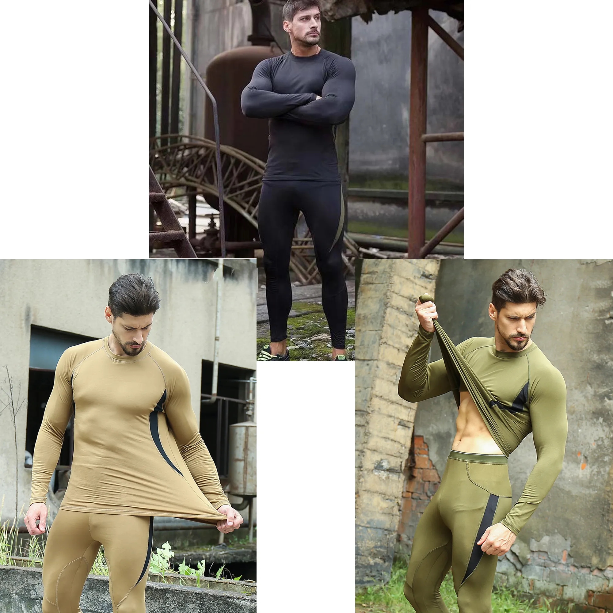 Men Base Layer Long Johns Bottom 5