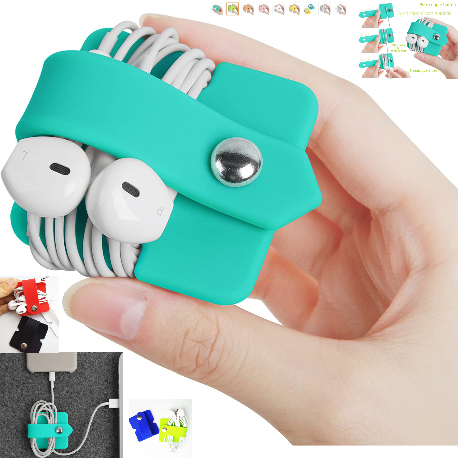 Silicone Earphone Organizer