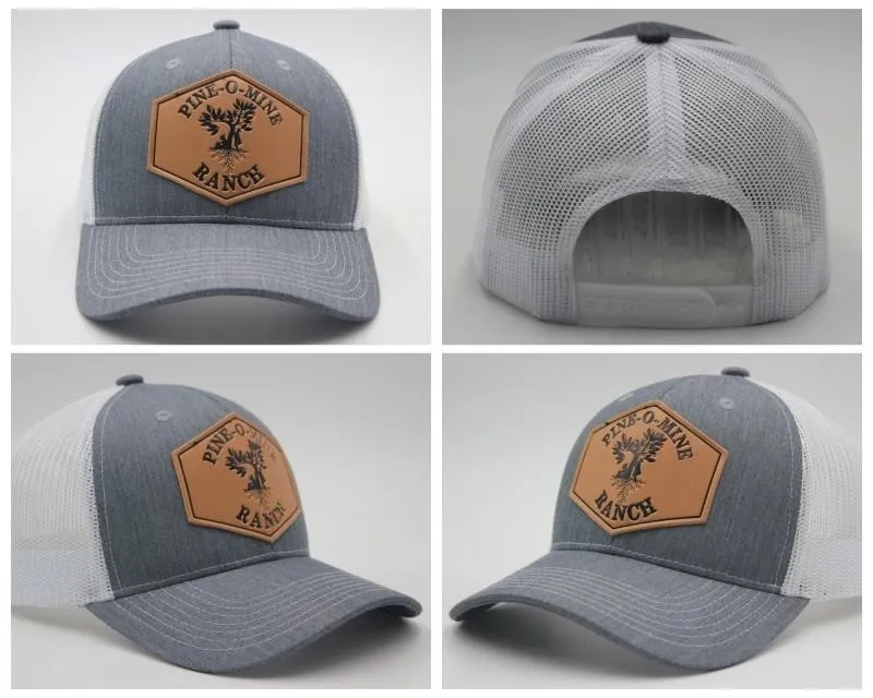 Trucker Cap 5 Panel Mesh Back SnapBack Woven Patch