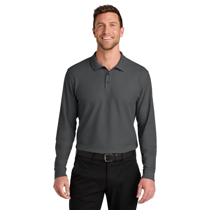 Port Authority Wearever Signature Pique Long Sleeve Polo 4