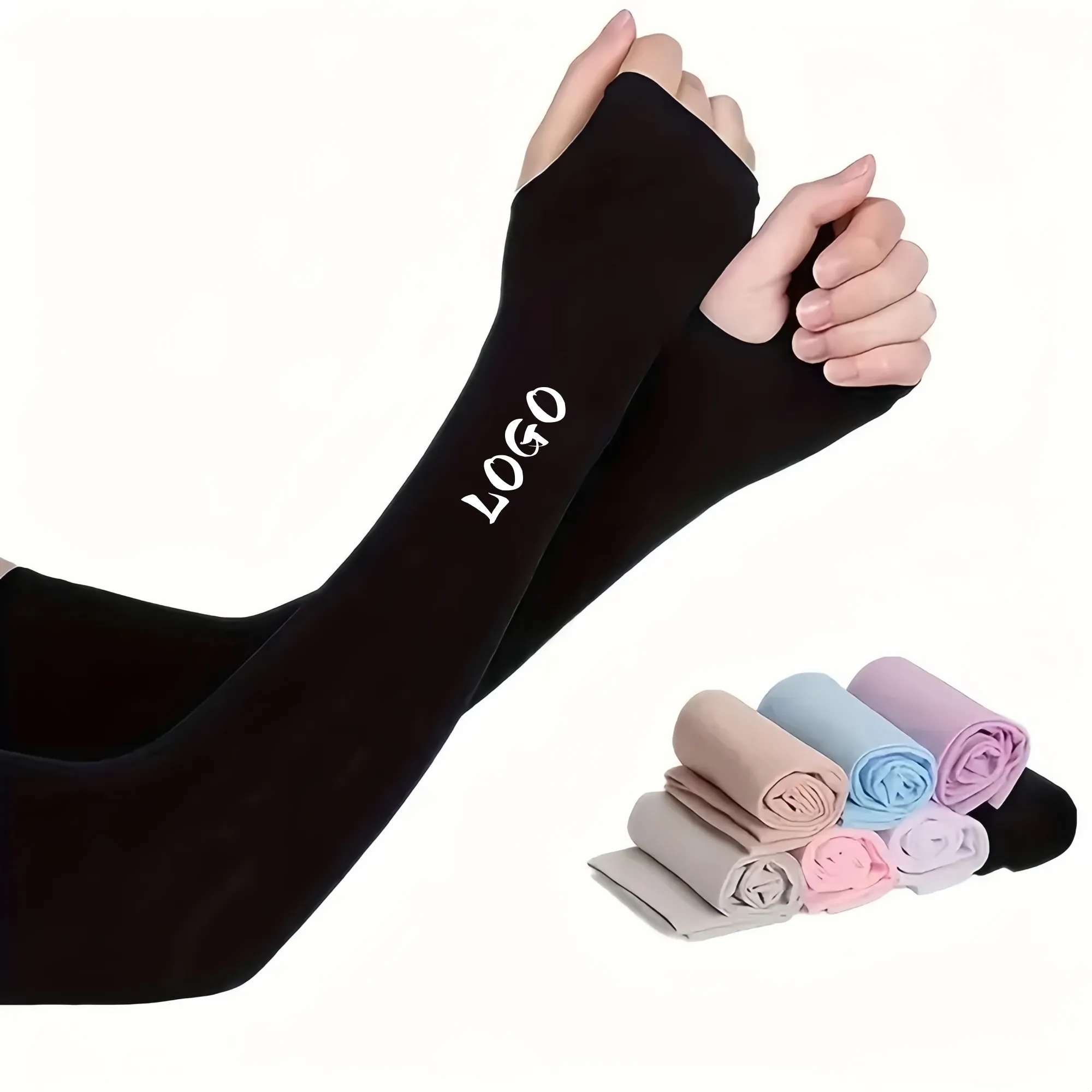 MOQ100 Summer Ice Silk Sunscreen Sleeves 4