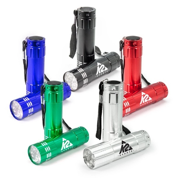 9 LED Flashlight with Strap 1