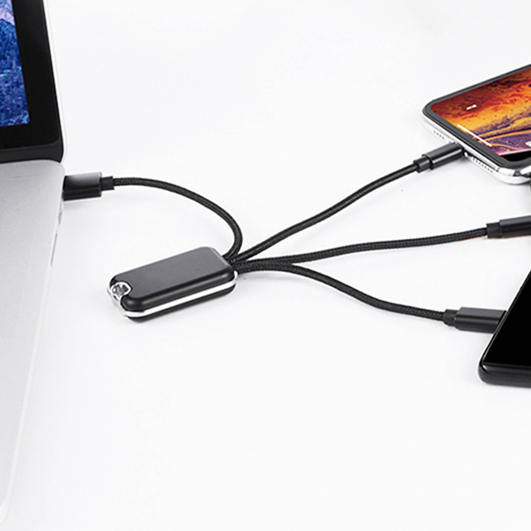 LED Light Emitting 4 in 1 Data Cable 6