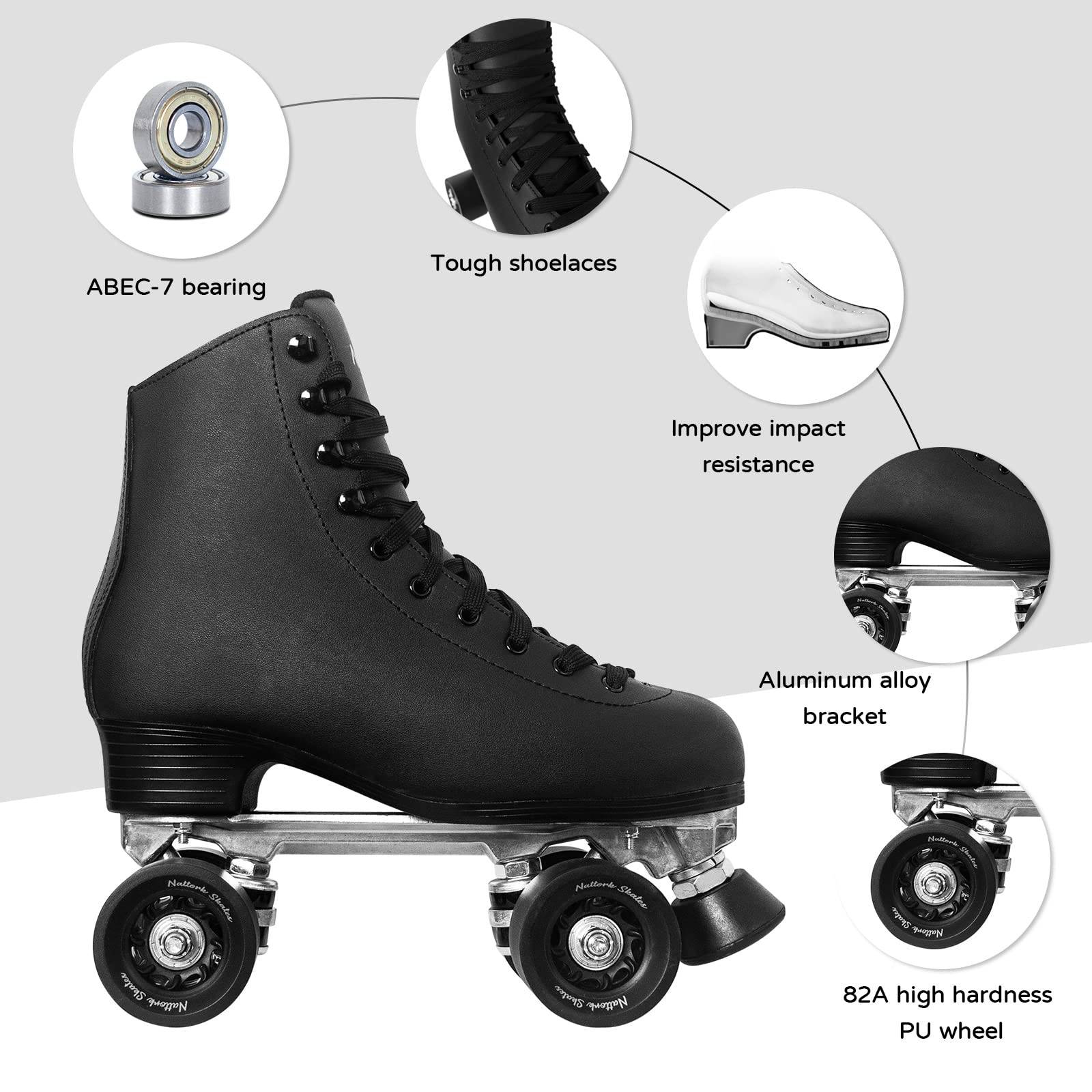 Professional Aluminum Alloy Four-Wheel Roller Skates 2