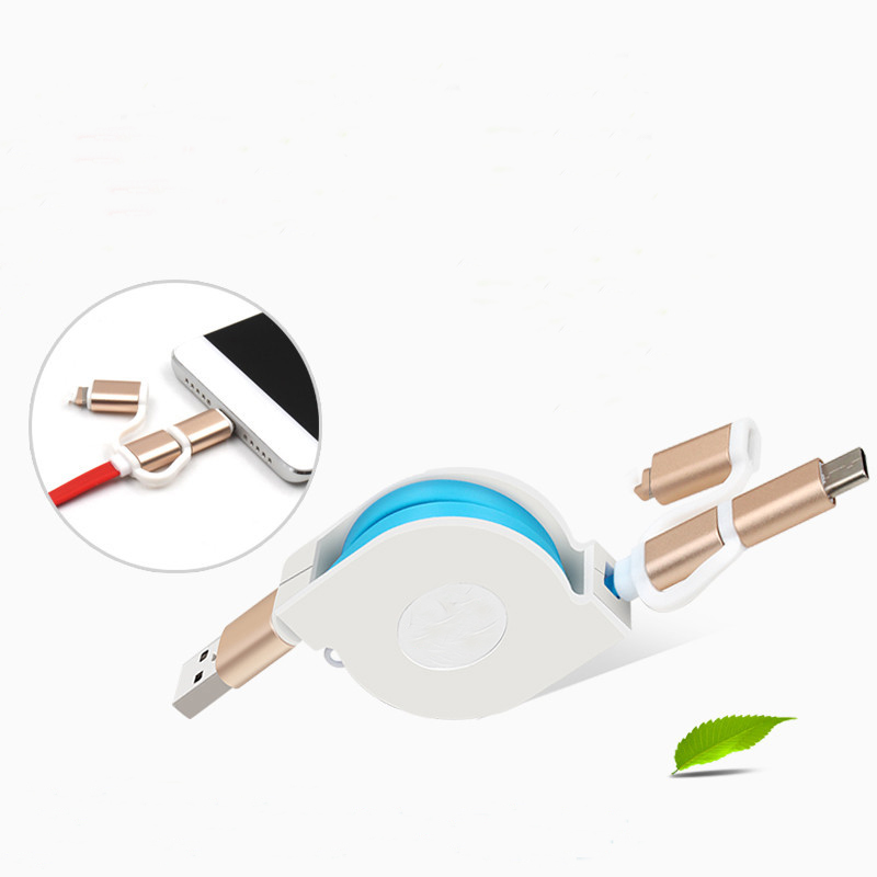 3 In 1 Telescoping 2.4A Fast Charge Cable Data Line 7