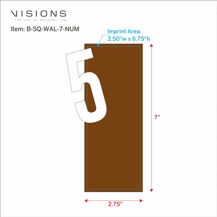 Square Walnut 45