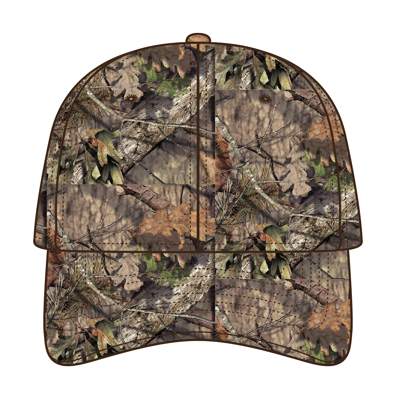 OTTO CAP® Mossy Oak Camouflage 6 Panel Low Profile Dad Hat 4