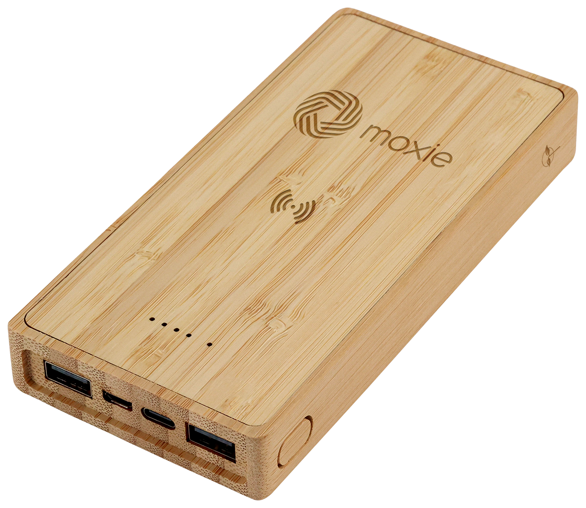 Bamboo 10,000mAh Solar/Wireless Powerbank 14