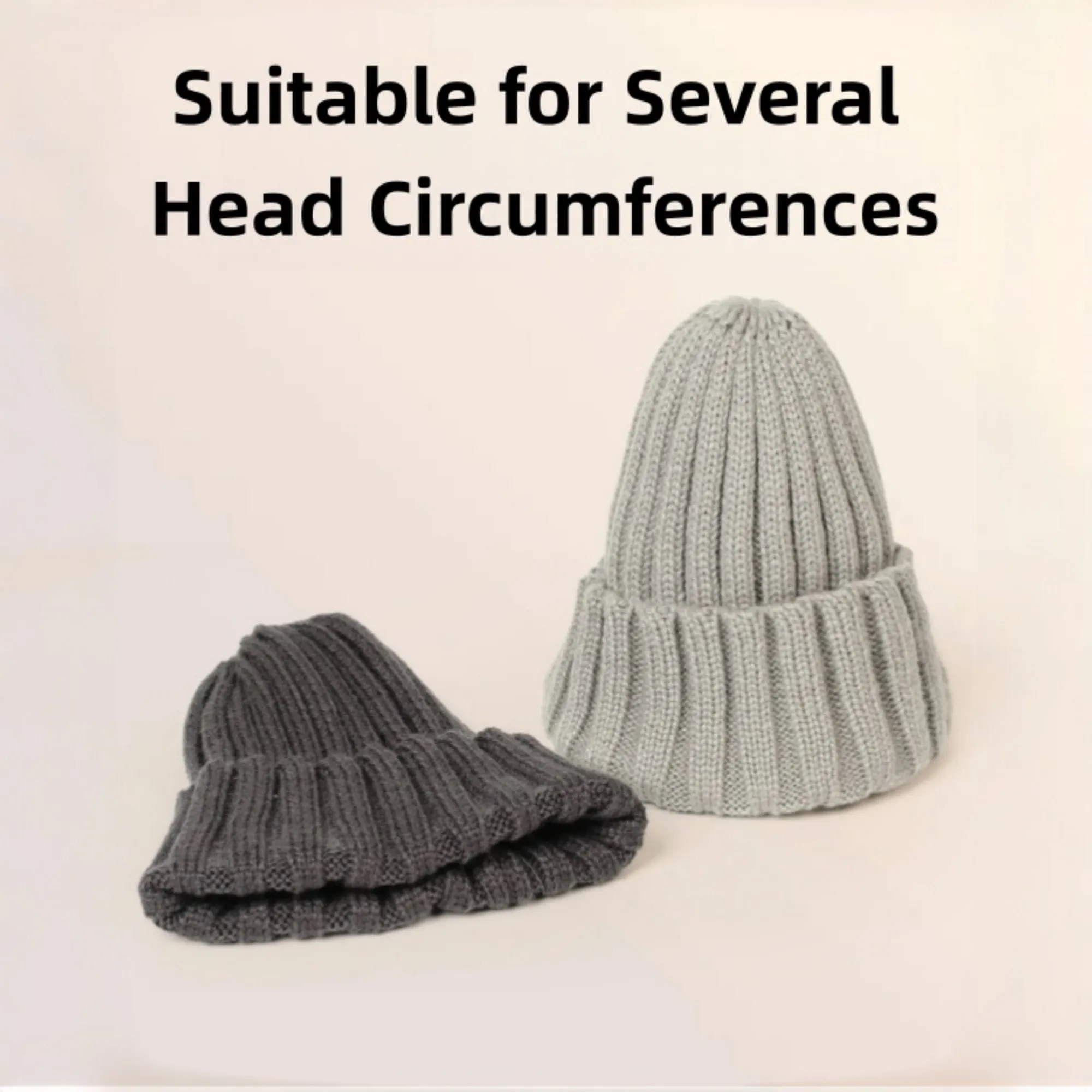Warm Brimless Knit Beanie Hat for Men Women 3