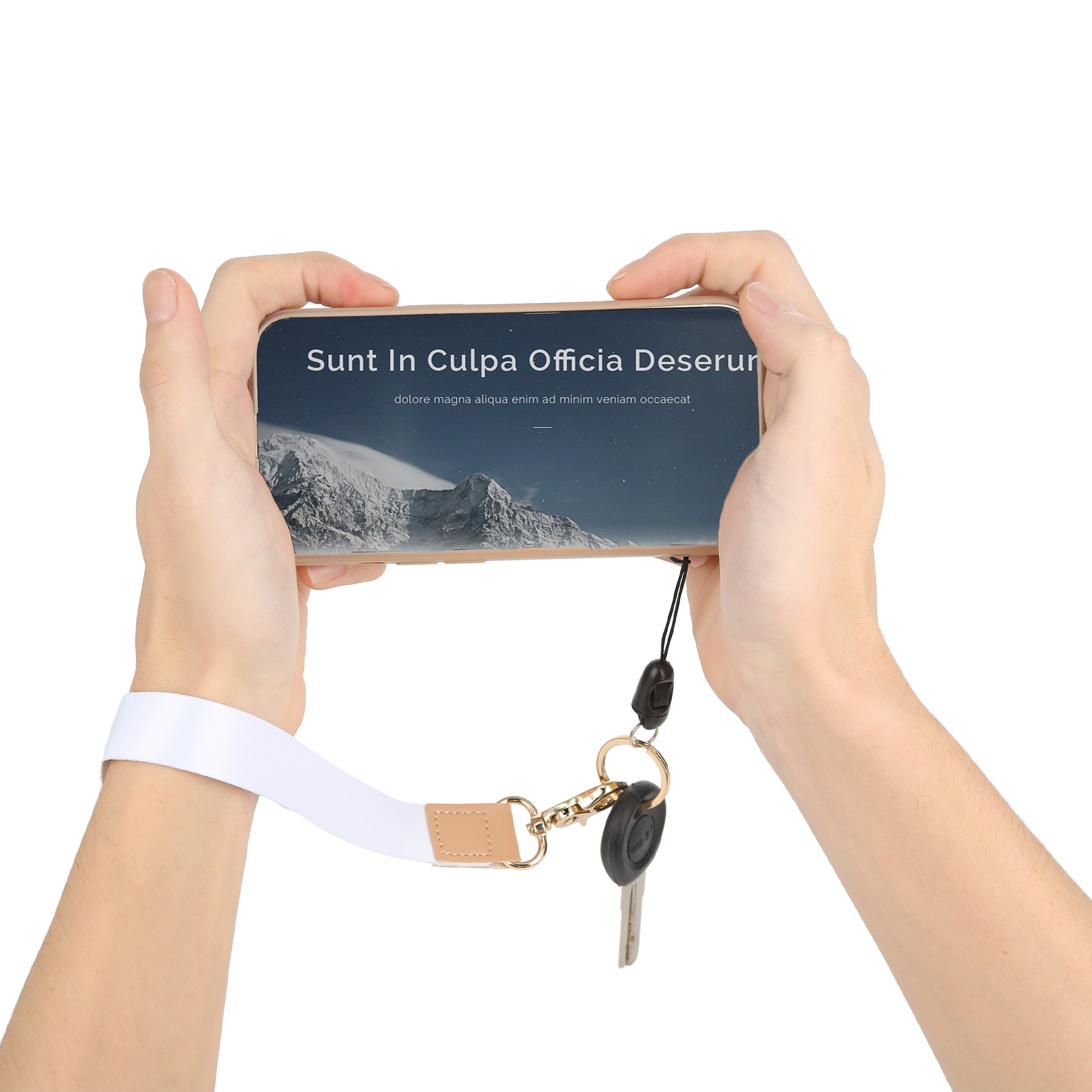 3/4'' Sublimation Wristlet Keychain Holder 5