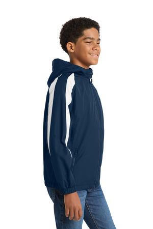Sport-Tek Youth Fleece-Lined Colorblock Jacket. YST81 5