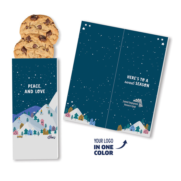 One Color Foil-Stamped Stock Holiday Sentiment Sweeter Cards with Chocolate Chip Cookies 2