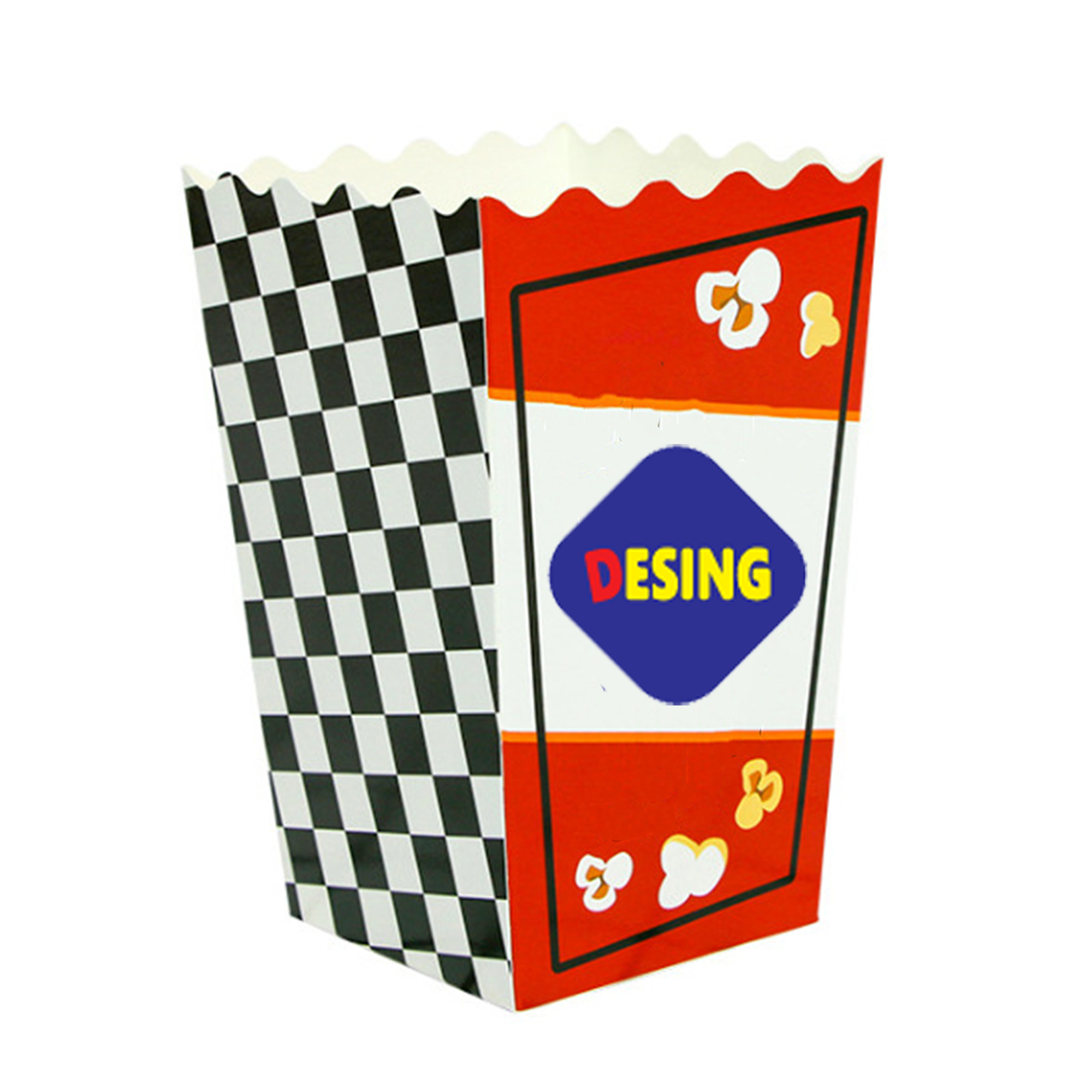 Full Color Customizable Food Grade Popcorn Bag Paper Boxes 2