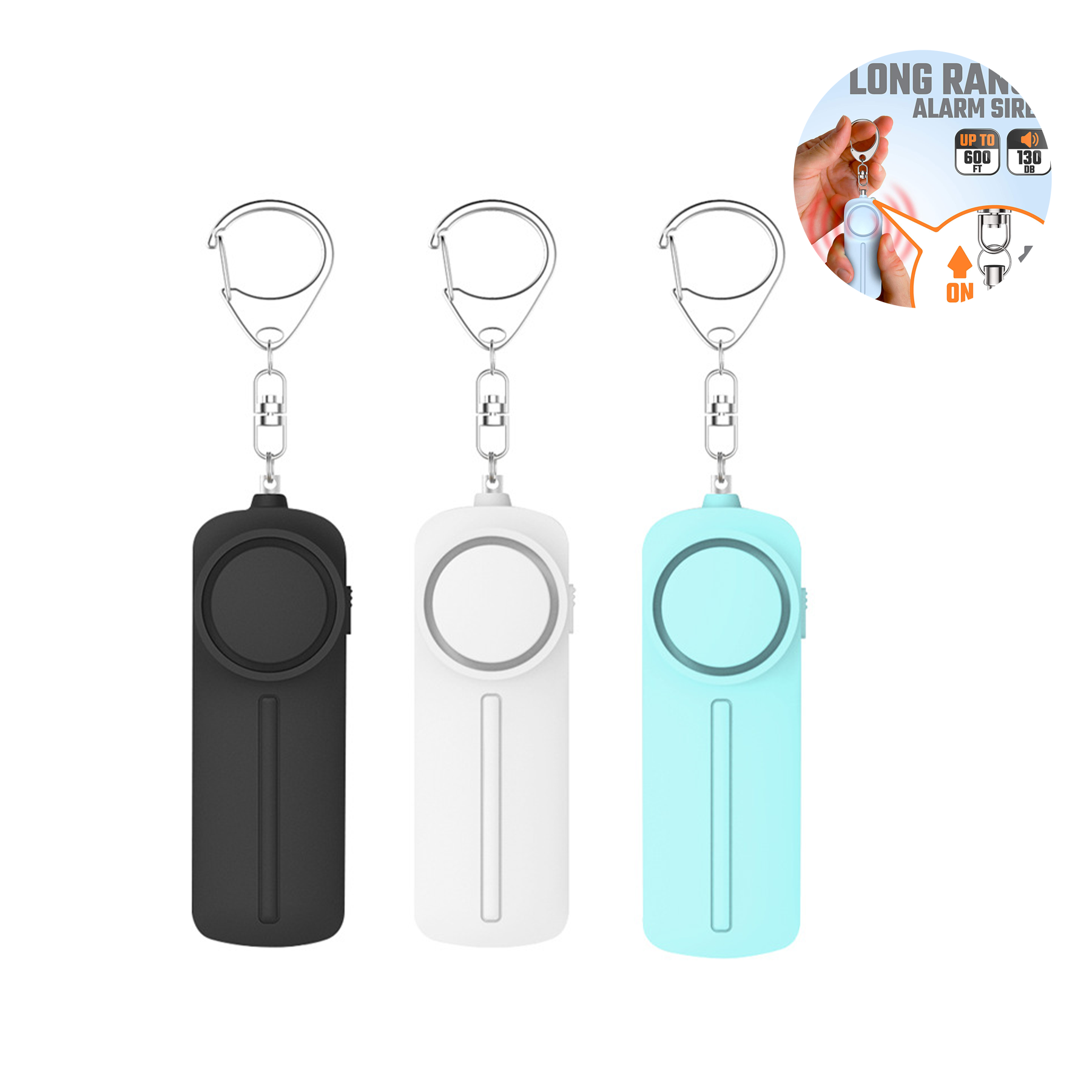 Self Defense Personal Alarm Keychain with LED Light 1