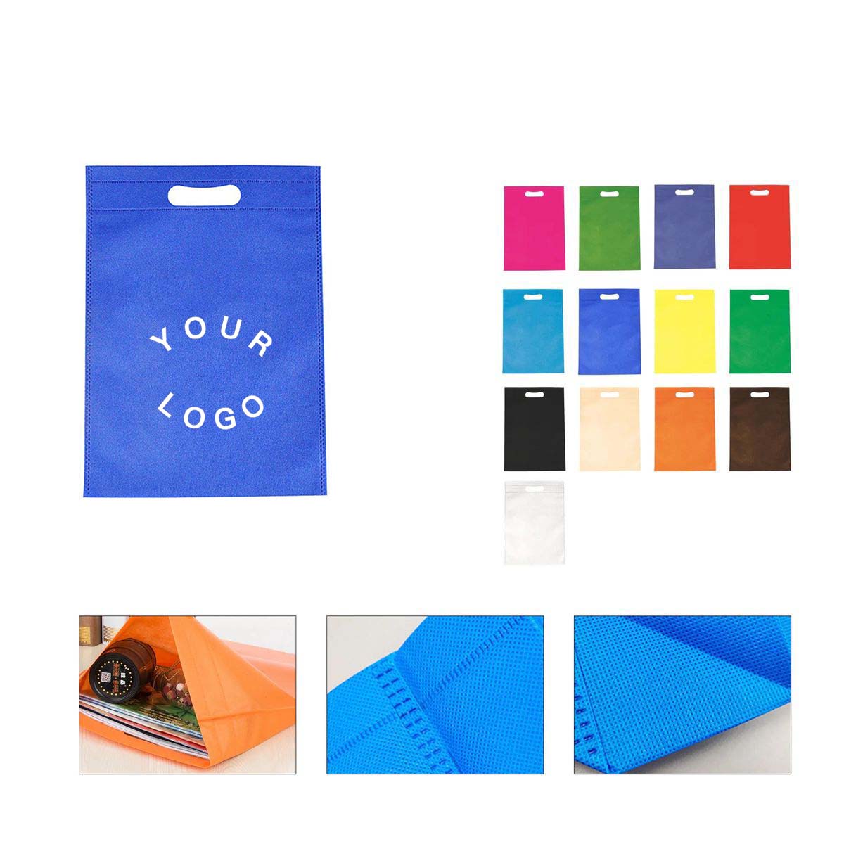 Eco Friendly Polypropylene Tote Bag Lightweight 12