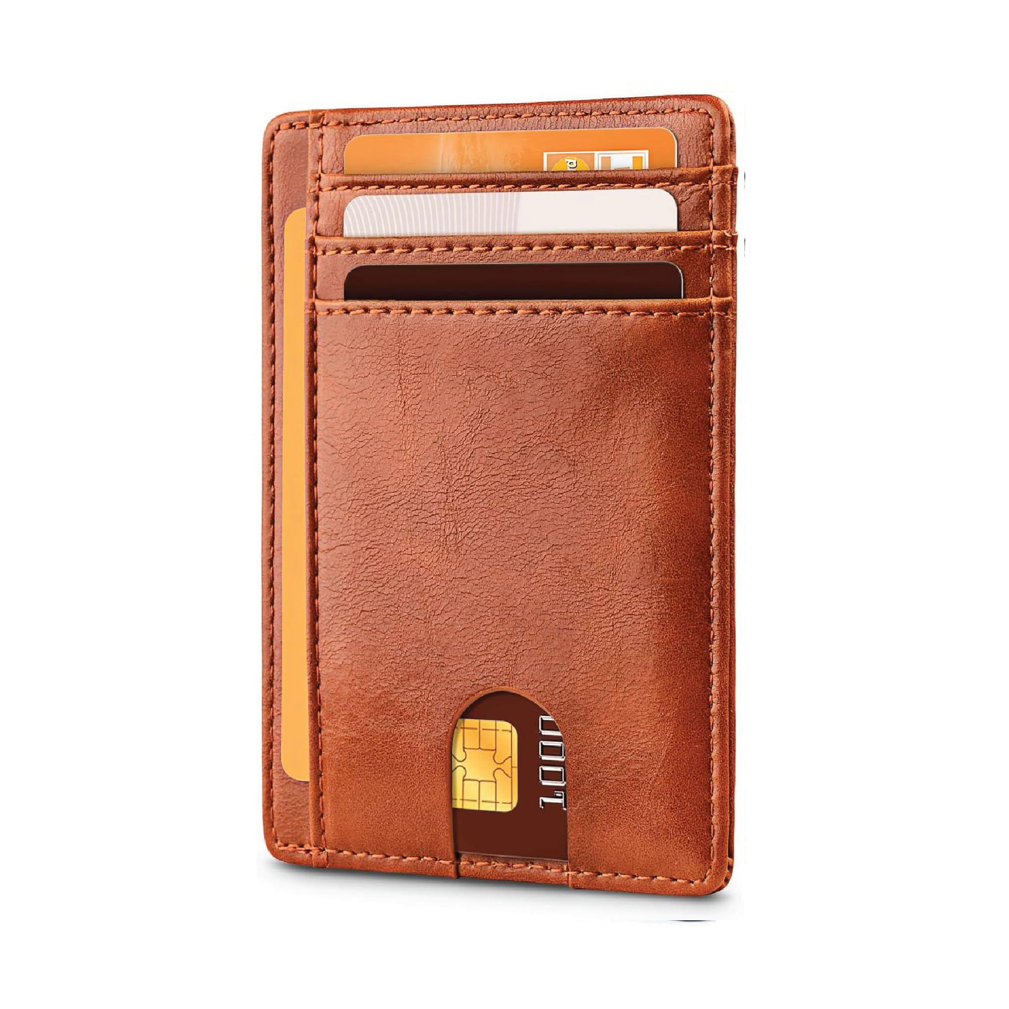 RFID-Blocking PU Leather Card Holder 3