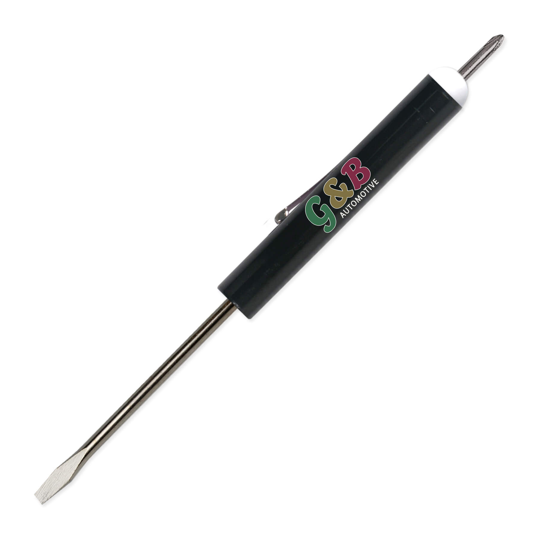 Pocket Screwdriver 1/8" Flat Tip Blade + #0 Phillips Top 17