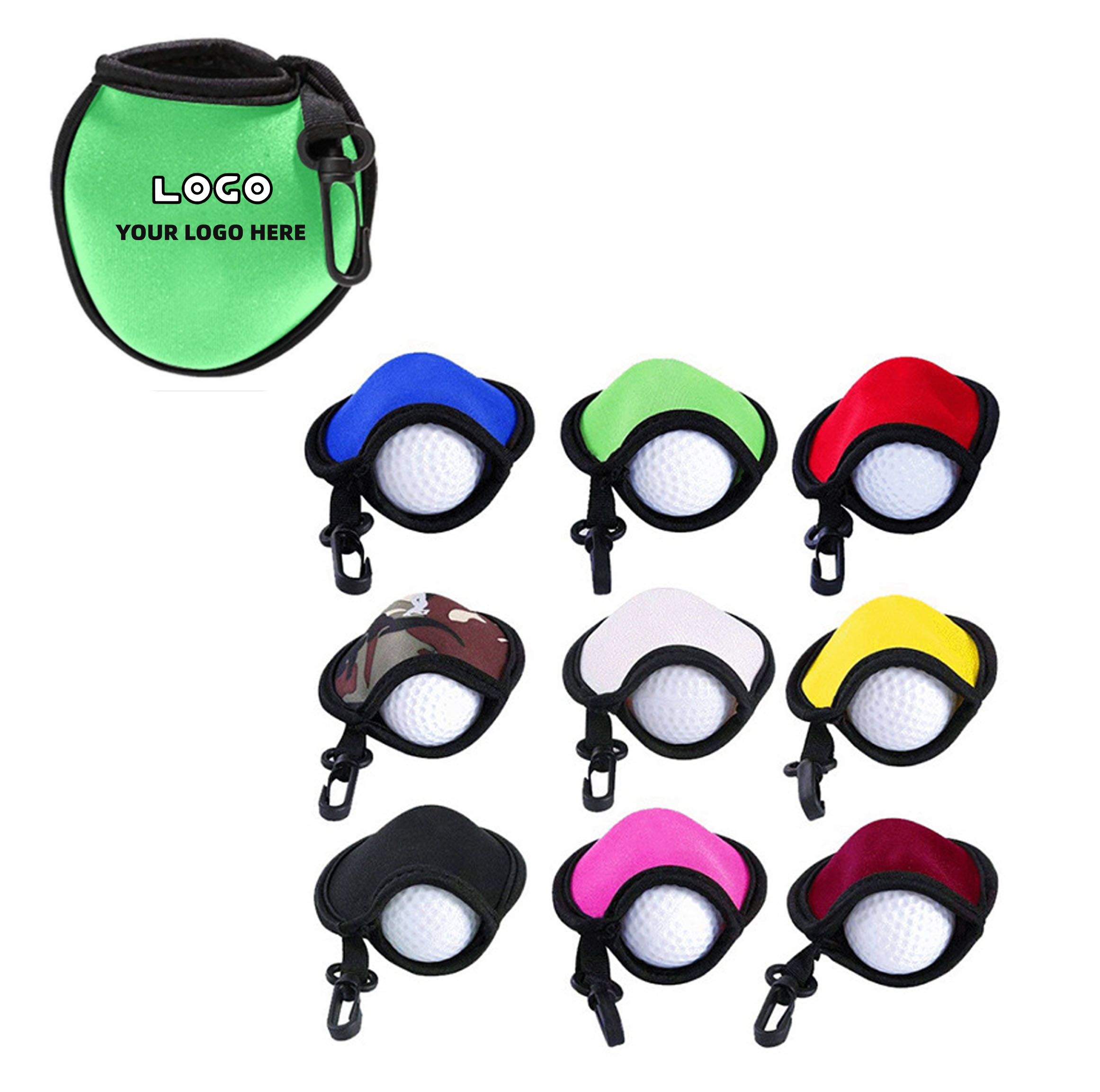 Branded On-Course Golf Ball Scrubber Bag 1