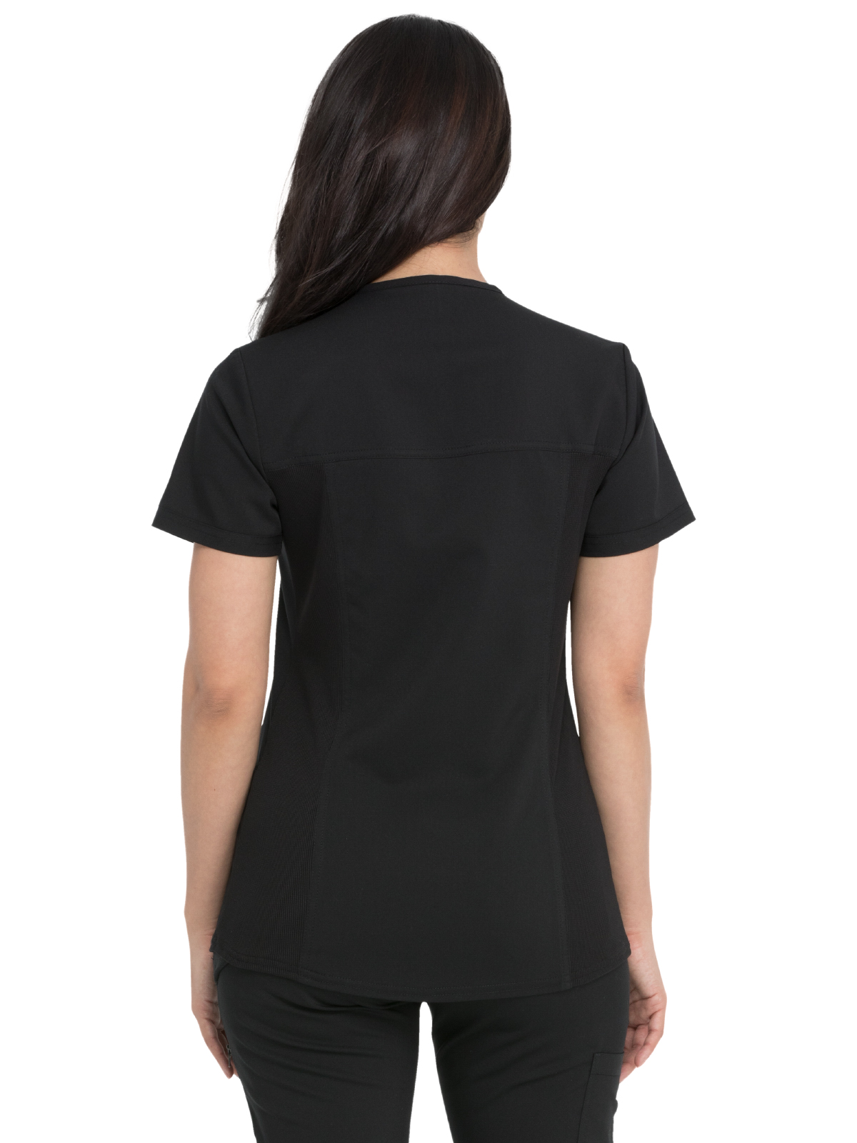 Balance Women's V-Neck Top With Rib Knit Panels