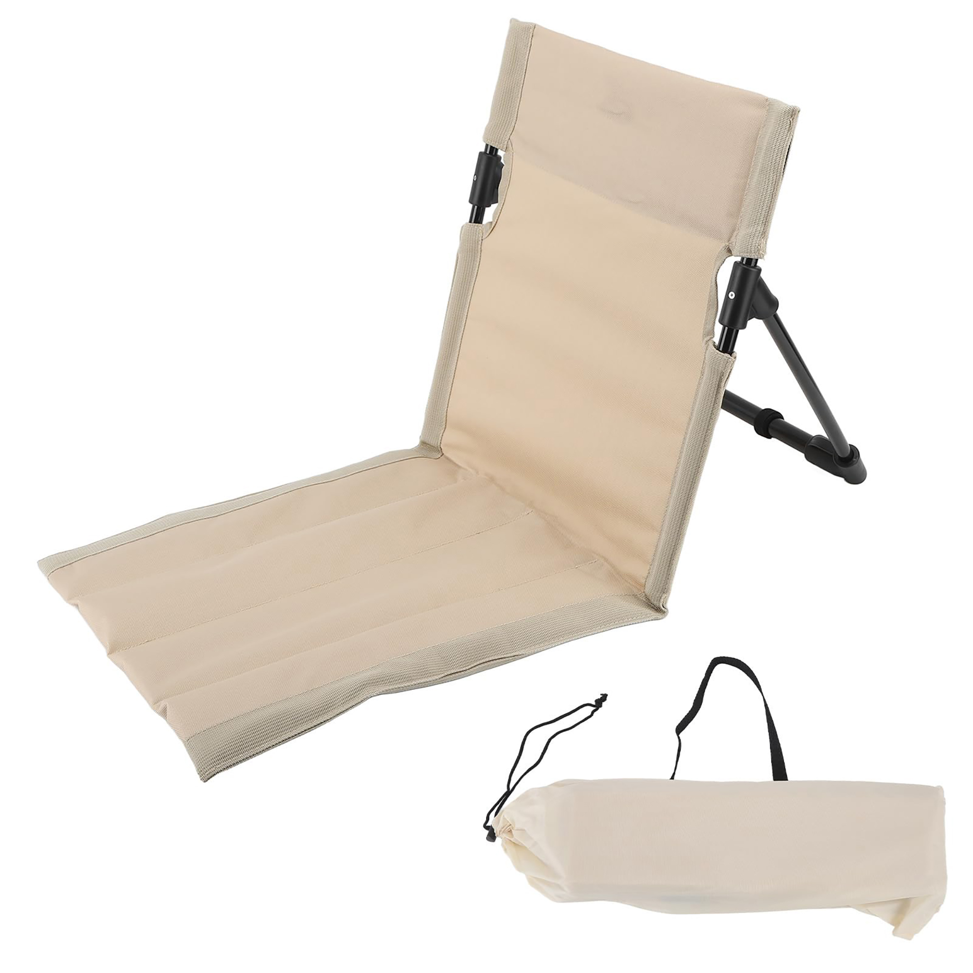 Folding Beach Chair with Durable Oxford Cloth and Steel Frame 5