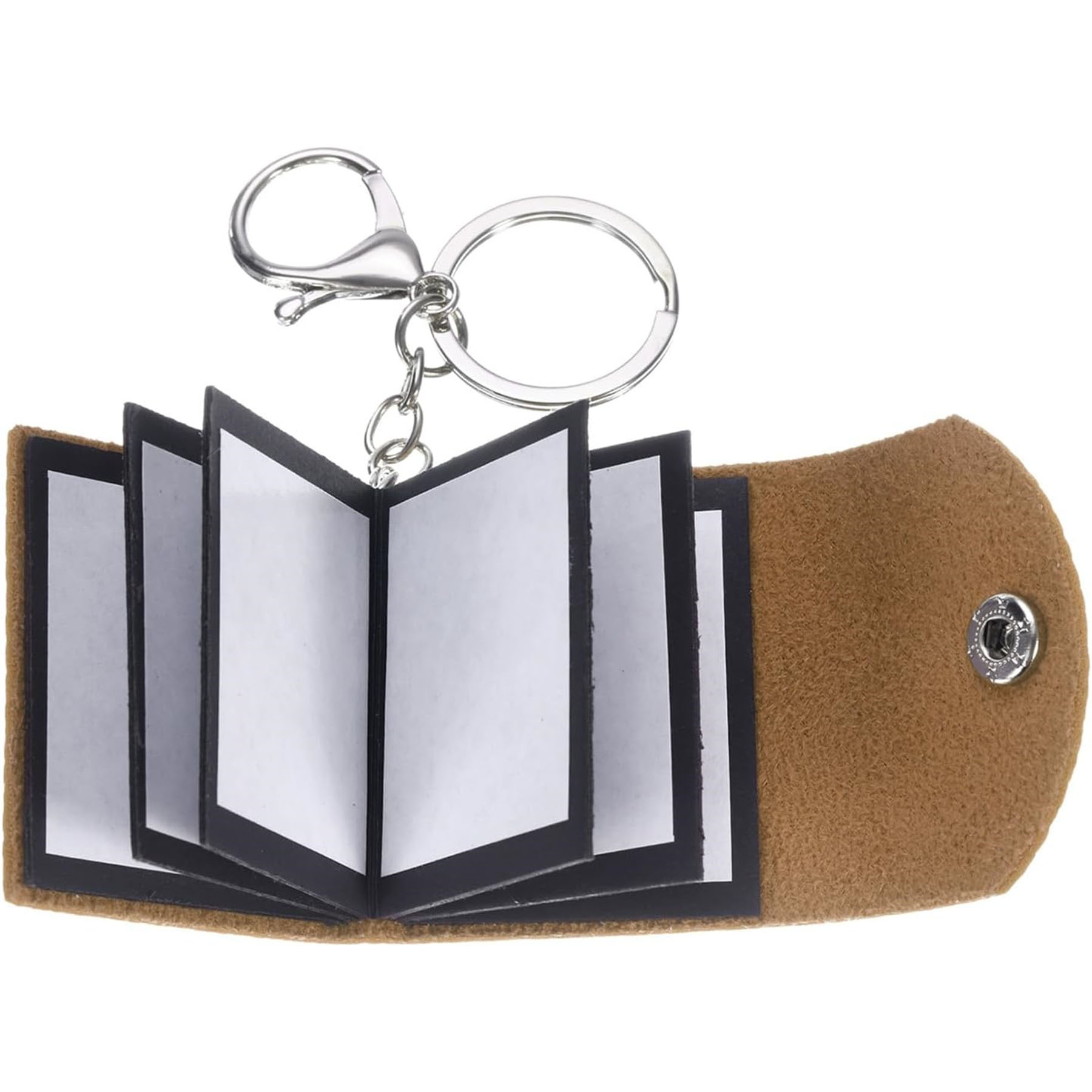 Leather Mini Photo Album Keychain 2