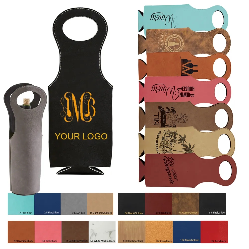 Luxury Leatherette Wine Bag 4