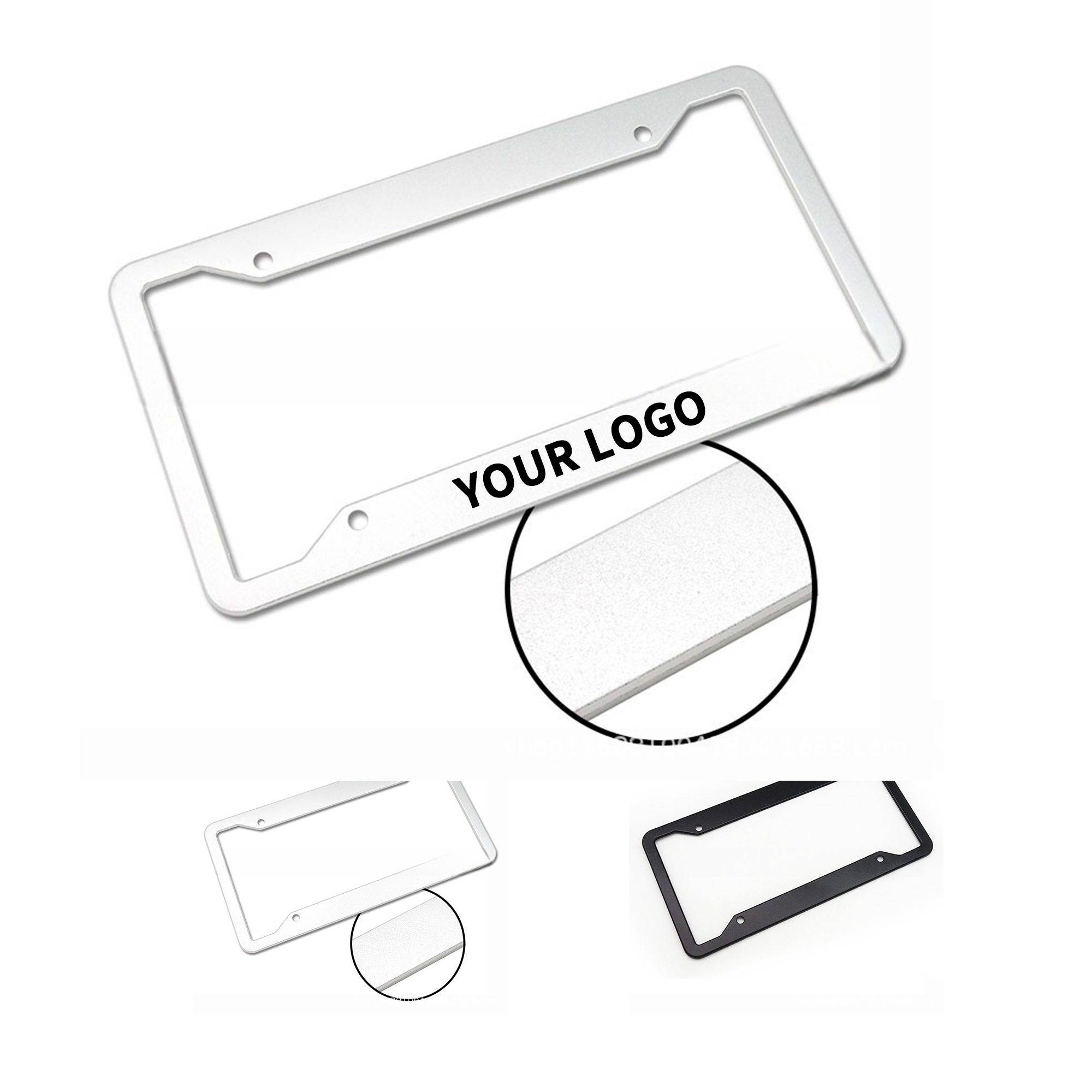 Aluminum License Plate Frame With Rust Resistant Finish 4