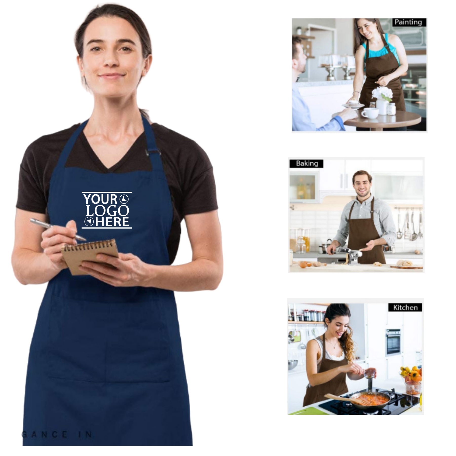 Professional Grade Chef Apron for Kitchen, BBQ & Grill 2