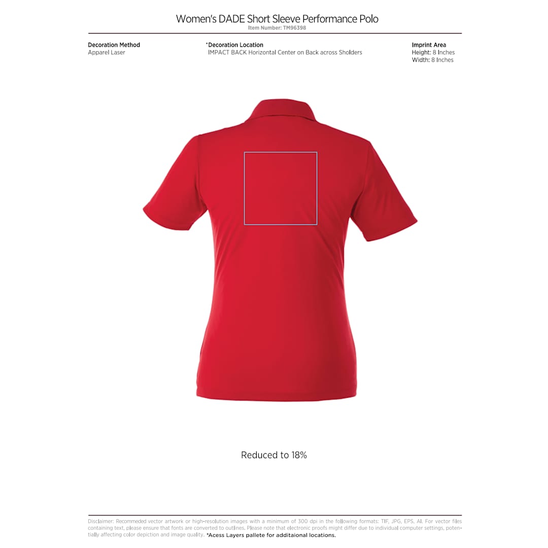 Women's DADE Short Sleeve Polo 155
