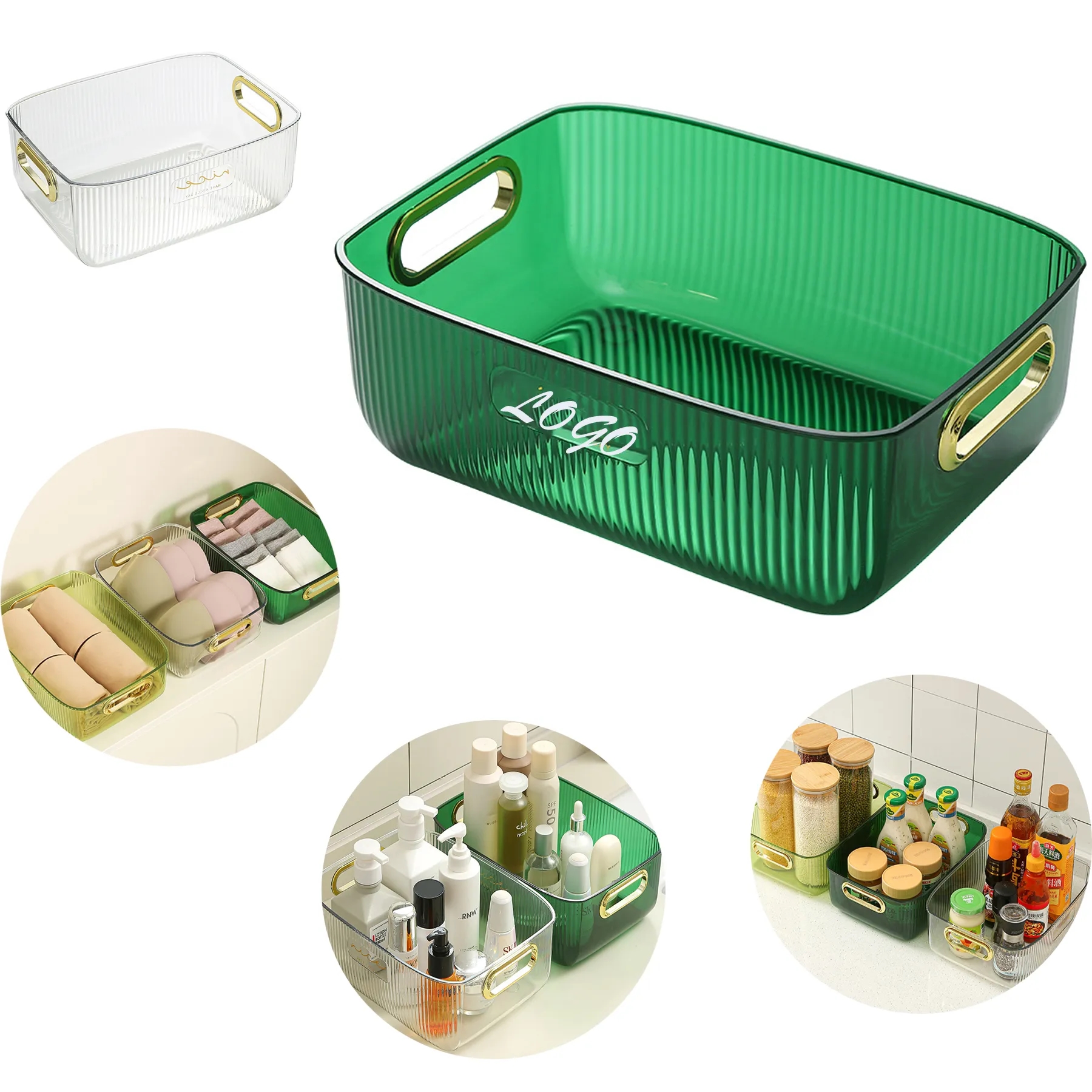 Portable Transparent Storage Bins 3
