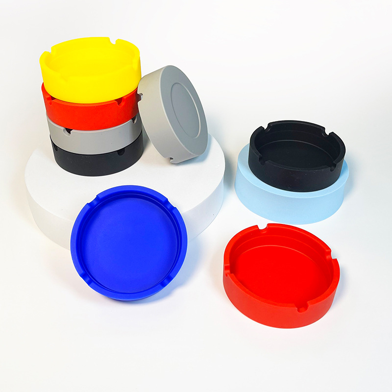 Portable Silicone Round Ashtray 2