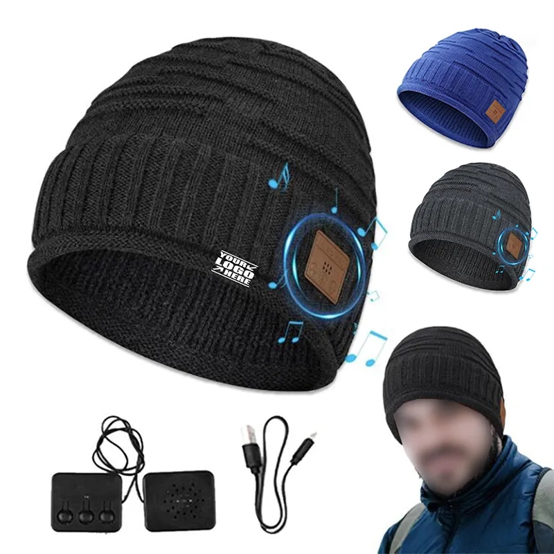 Wireless Bluetooth Headset Knitted Winter Warmth Hat 2