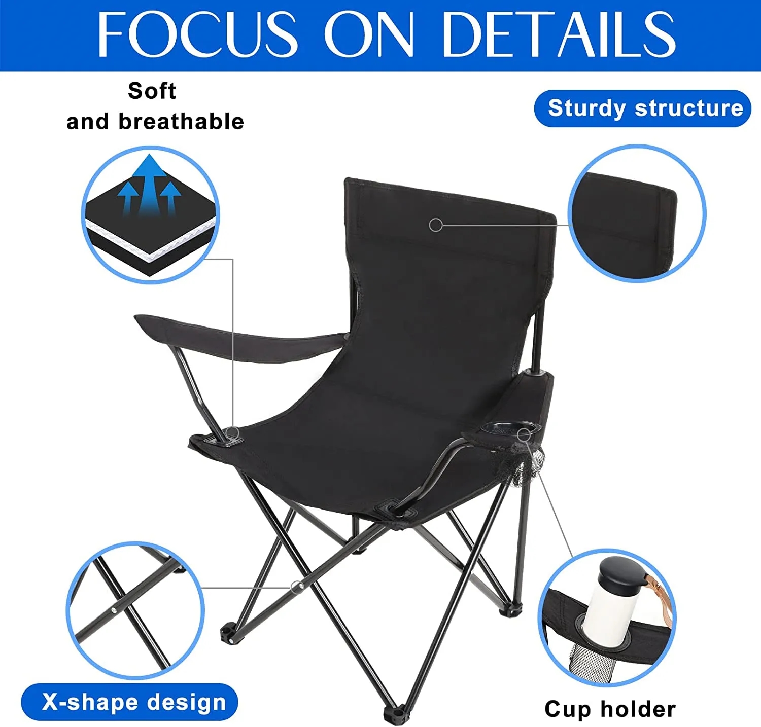 Folding Outdoor Beach Camping Chair 8