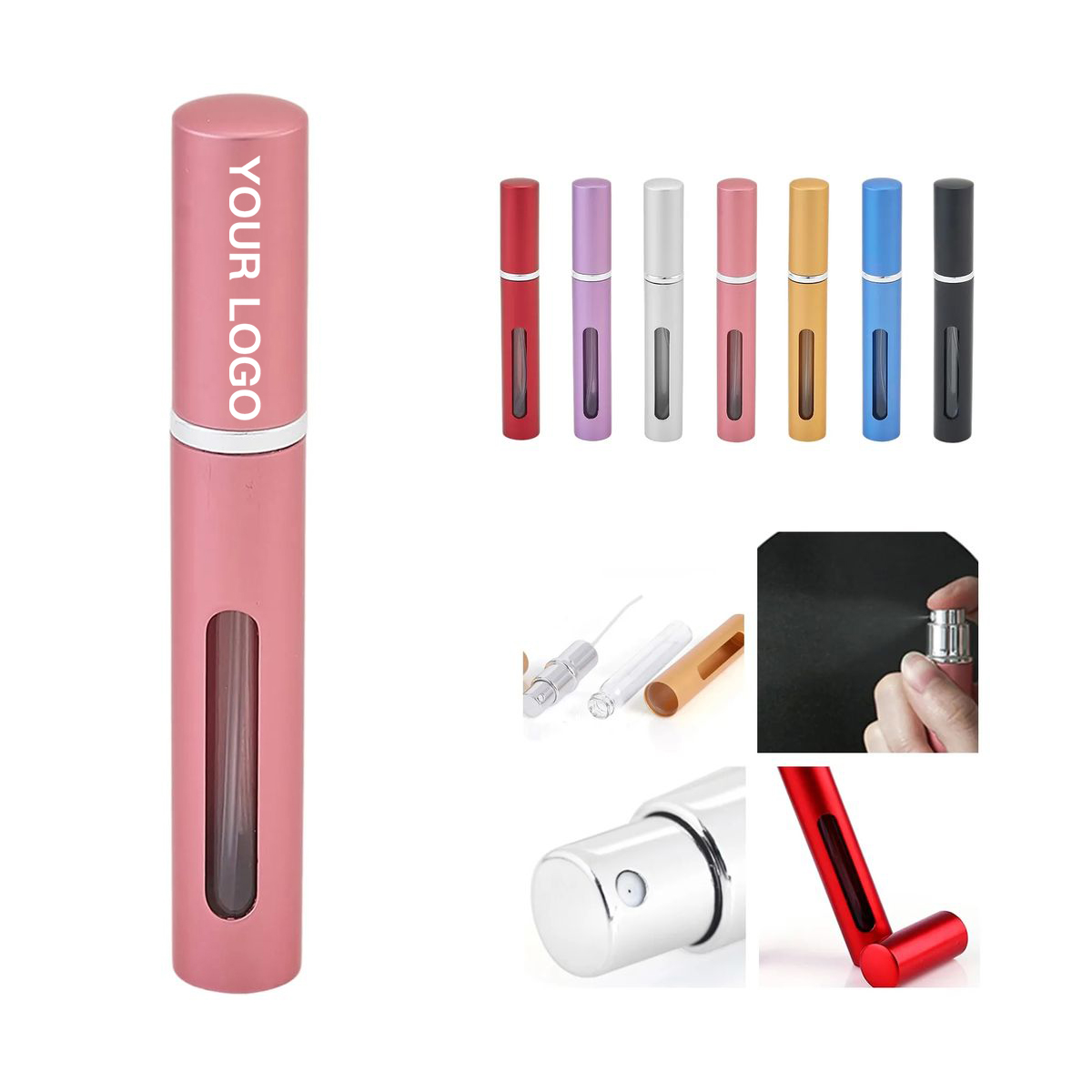 Mini Travel Spray Bottle 5ML Aluminum 2