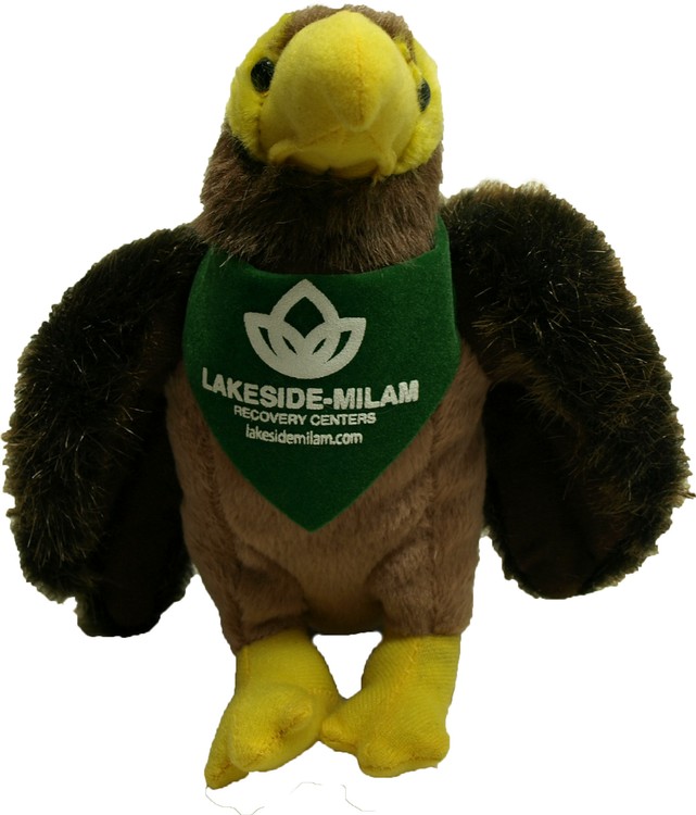 7" Hawk with Bandana and One Color Imprint 2