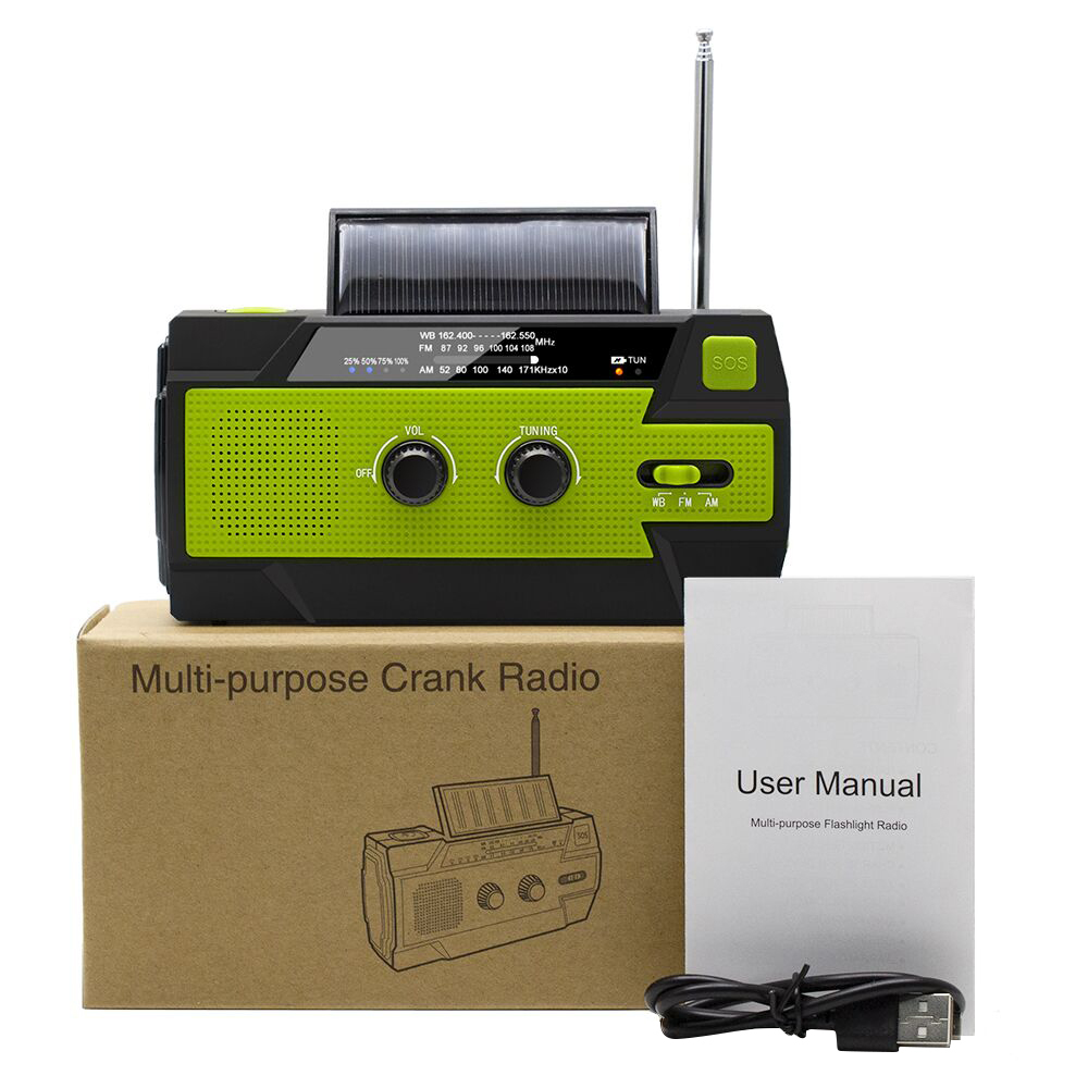 ResQ Emergency Hand Crank Radio – 4000mAh Power Bank, Solar, 1W Flashlight & Motion Sensor Lamp 11