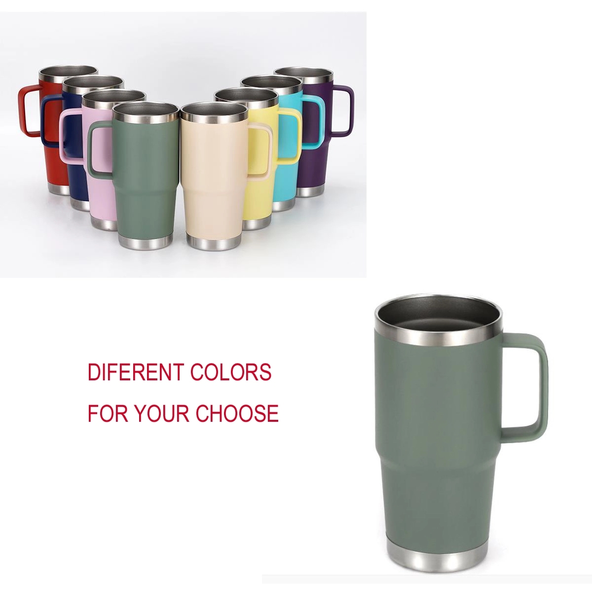 20 oz Tumbler Stainless Steel Vacuum Insulated Mug 2