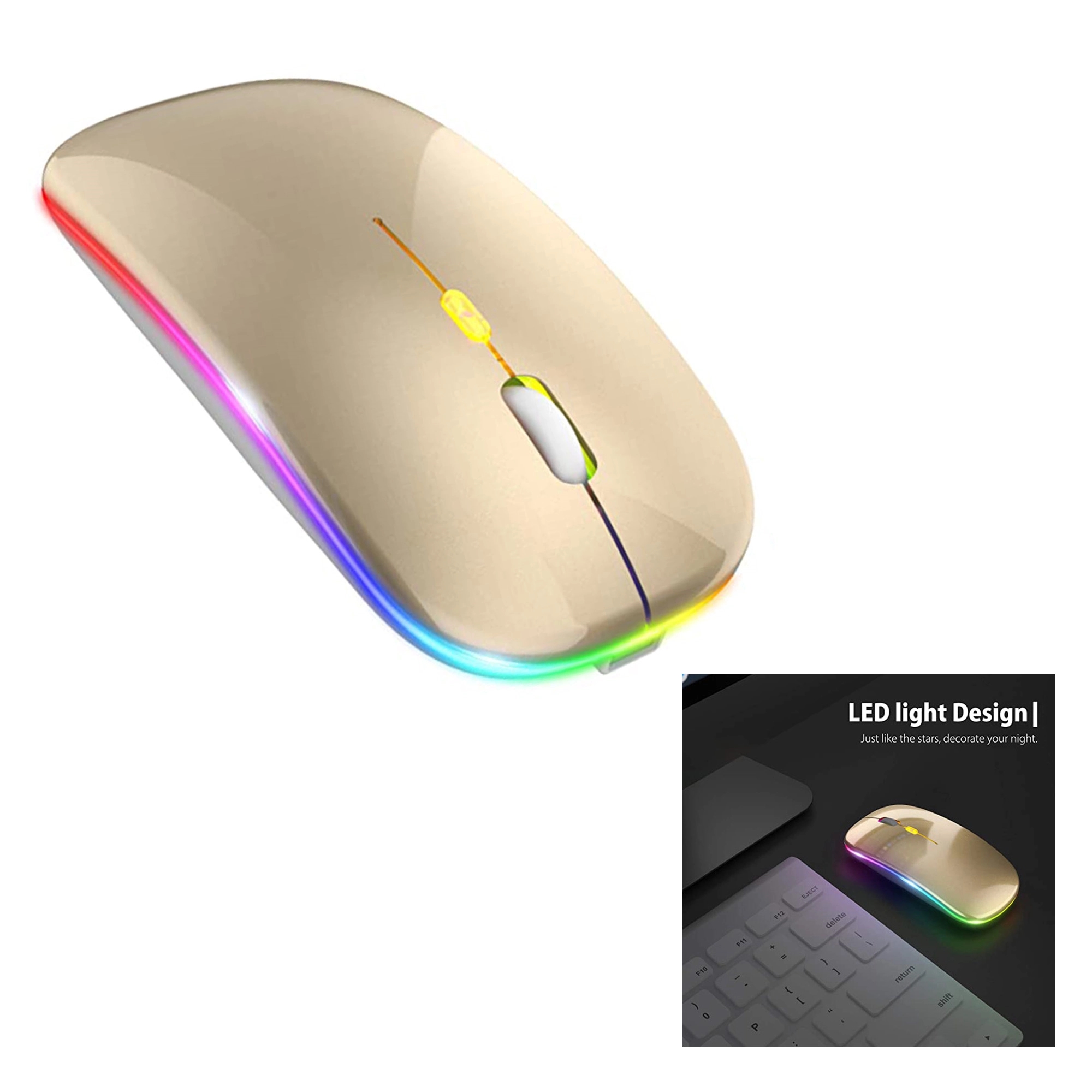 LED Wireless 2.4G Portable Mobile Office Mouse 6