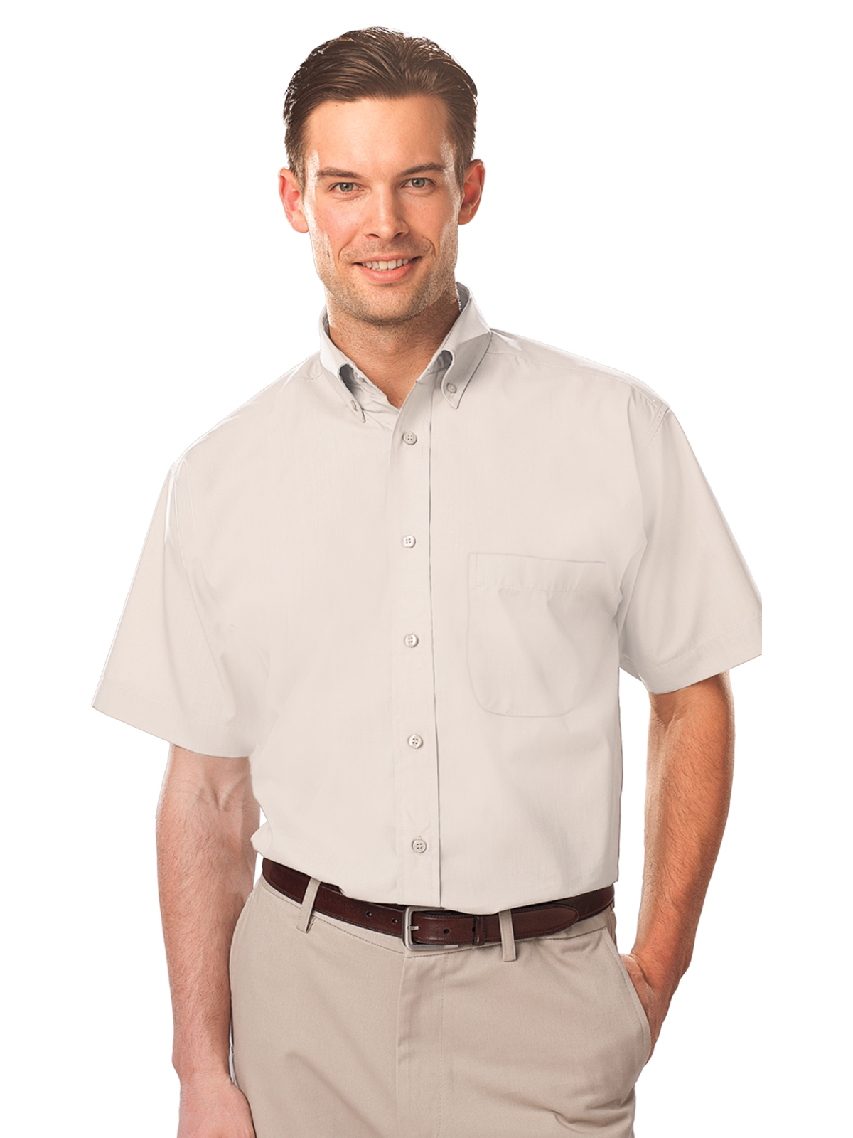 Blue Generation - Men's 1-Pocket Short Sleeve Value Poplin Shirt 11