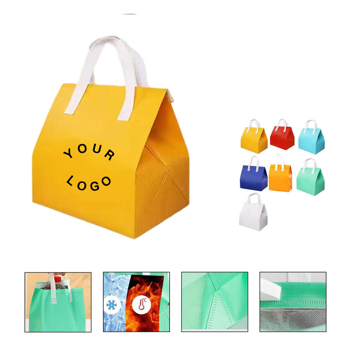 Durable Waterproof Cooler Tote Bag for Food and Drinks 8
