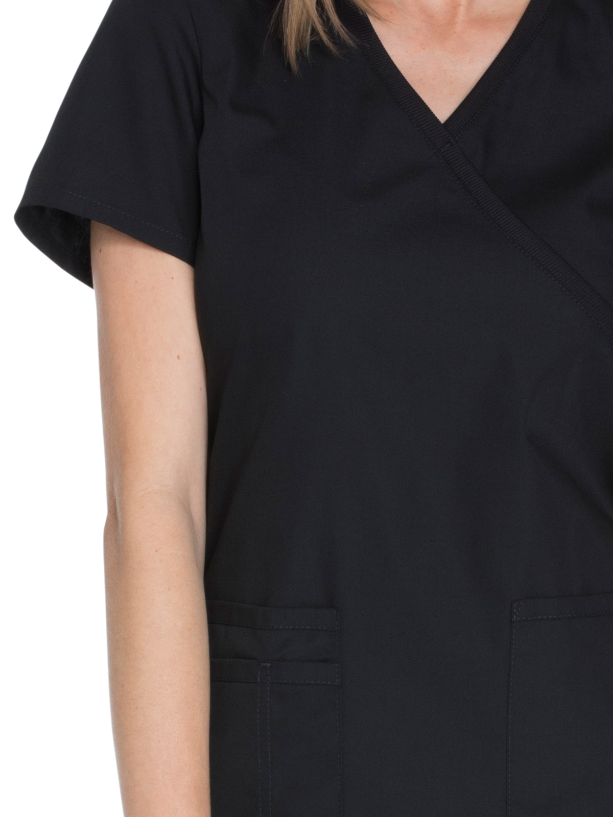 Cherokee - Workwear Originals - Women's 2-Pocket Mock Wrap Top 34