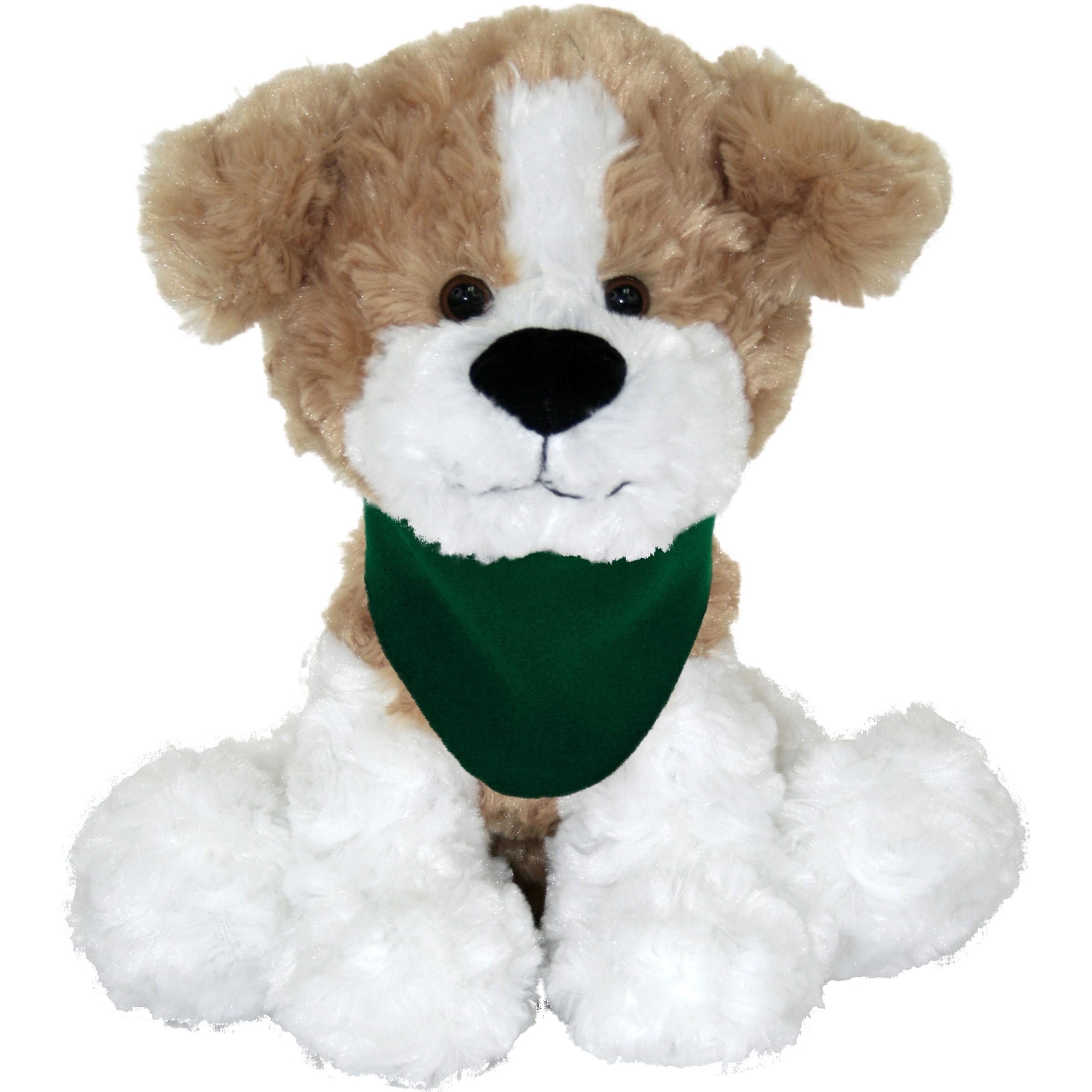 10" Large Sitting Dog - Beige & White 5