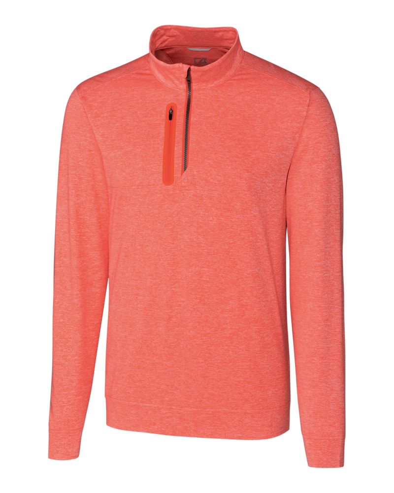 Cutter & Buck Stealth Heathered Mens Quarter Zip 12