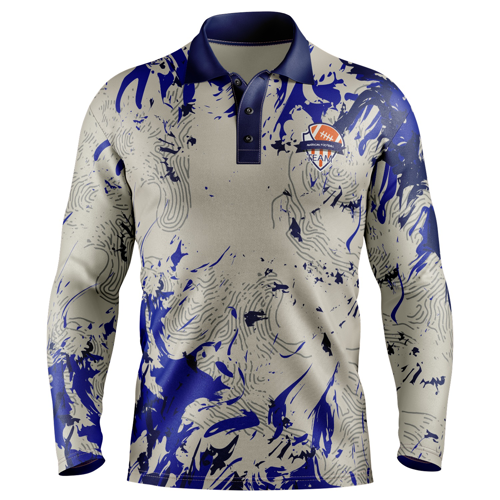 Unisex & Kids' Digital Printed 180G Cotton Long Sleeve Polo 2