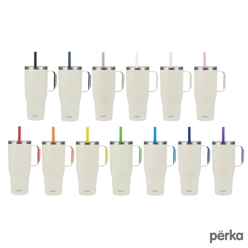 Perka® Portofino 36 oz. Double Wall Recycled Stainless Steel Travel Mug 58