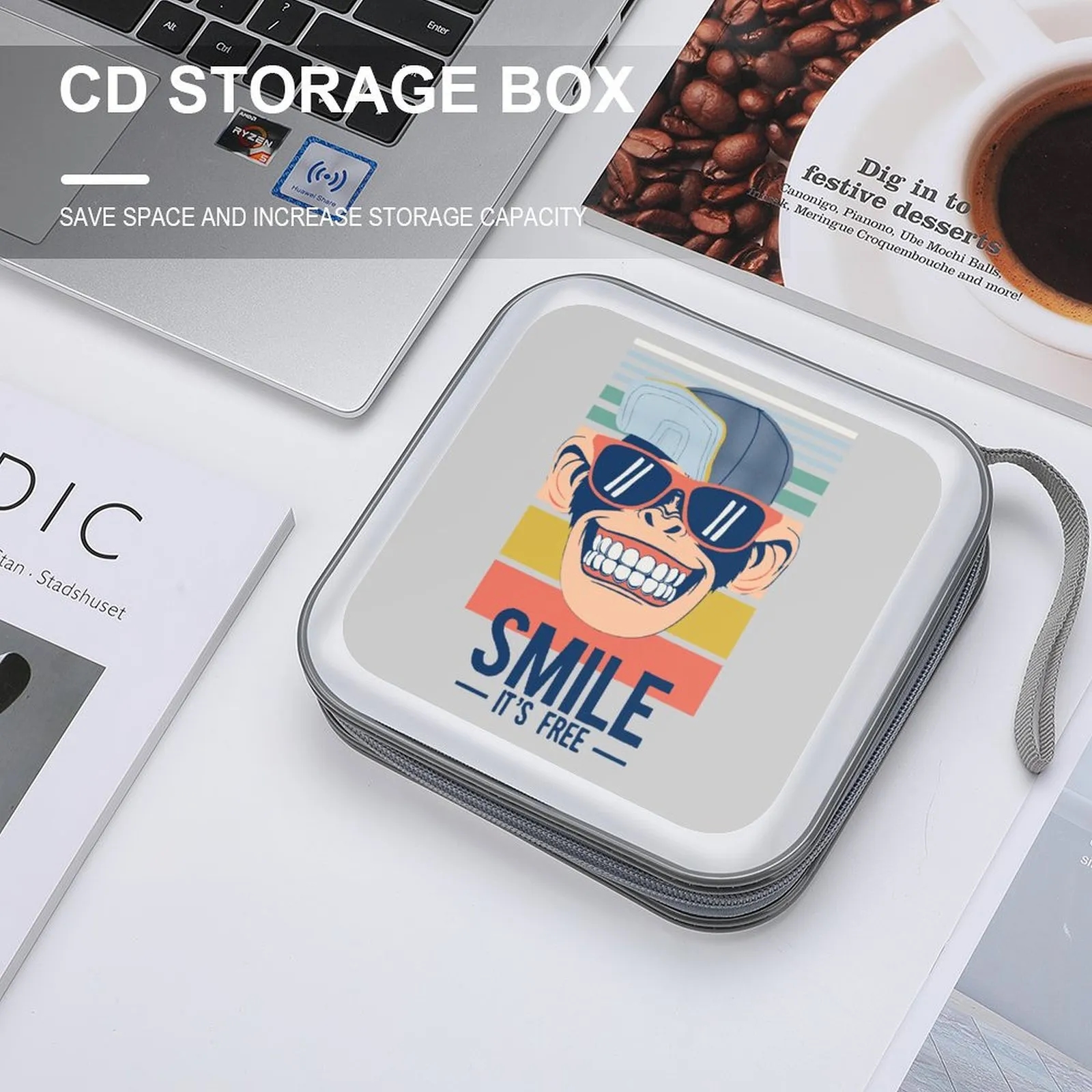 Custom Printed CD Case with Logo - Durable Waterproof Storage for 40 DVDs Bulk Order 8