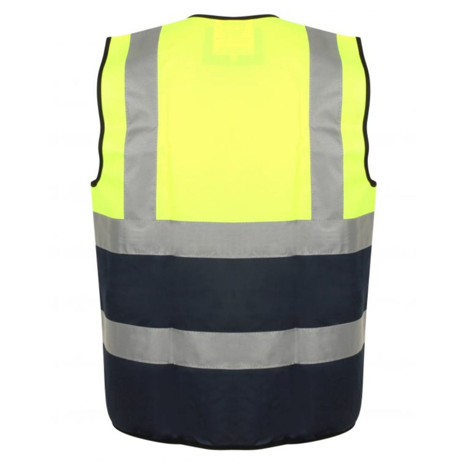 3.8oz. Knitted Class 2 Color Block Reflective Tape Safety Loop & Hook Vest 3