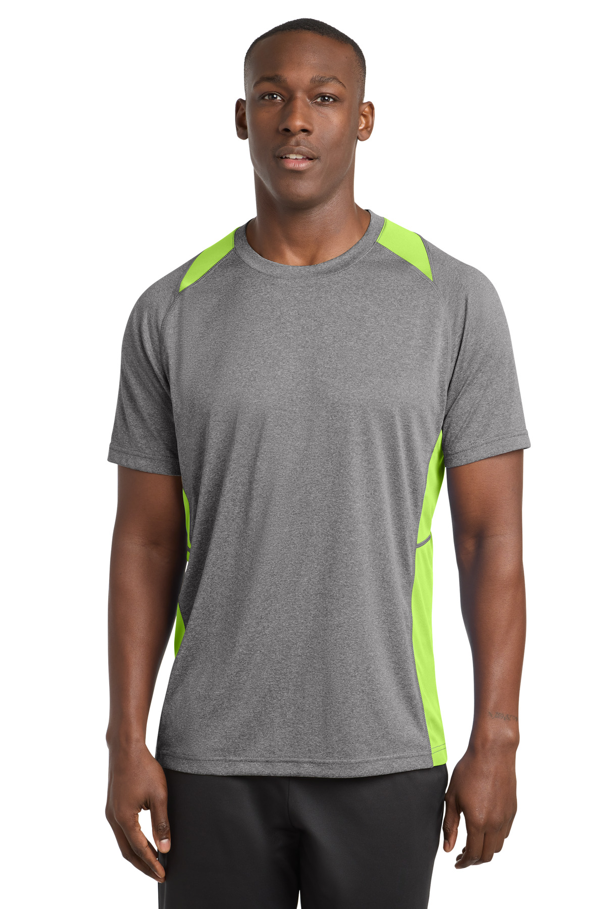 Sport-Tek Heather Colorblock Contender Tee. ST361 57