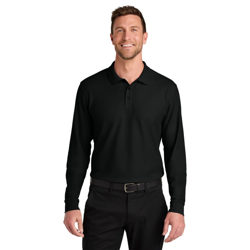 Port Authority Wearever Signature Pique Long Sleeve Polo 44